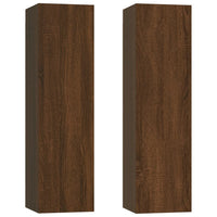 Thumbnail for TV-Wandschränke 2 Stk. Braun Eichen-Optik 30,5x30x110 cm