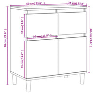 Thumbnail for Sideboard Grau Sonoma 60x35x70 cm Holzwerkstoff