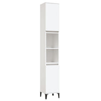 Thumbnail for Badschrank Weiß 30x30x190 cm Holzwerkstoff