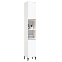 Thumbnail for Badschrank Weiß 30x30x190 cm Holzwerkstoff
