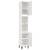 Thumbnail for Badschrank Weiß 30x30x190 cm Holzwerkstoff
