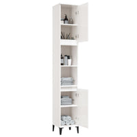 Thumbnail for Badschrank Hochglanz-Weiß 30x30x190 cm Holzwerkstoff