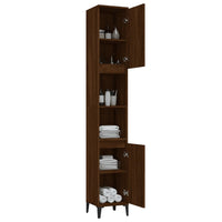 Thumbnail for Badschrank Braun Eichen-Optik 30x30x190 cm Holzwerkstoff