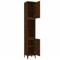 Thumbnail for Badschrank Braun Eichen-Optik 30x30x190 cm Holzwerkstoff