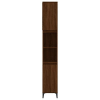 Thumbnail for Badschrank Braun Eichen-Optik 30x30x190 cm Holzwerkstoff
