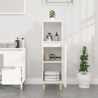 Thumbnail for Badschrank Weiß 30x30x100 cm Holzwerkstoff