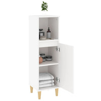 Thumbnail for Badschrank Weiß 30x30x100 cm Holzwerkstoff