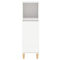 Thumbnail for Badschrank Weiß 30x30x100 cm Holzwerkstoff