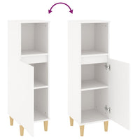 Thumbnail for Badschrank Weiß 30x30x100 cm Holzwerkstoff
