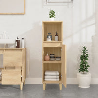 Thumbnail for Badschrank Sonoma-Eiche 30x30x100 cm Holzwerkstoff