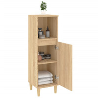 Thumbnail for Badschrank Sonoma-Eiche 30x30x100 cm Holzwerkstoff