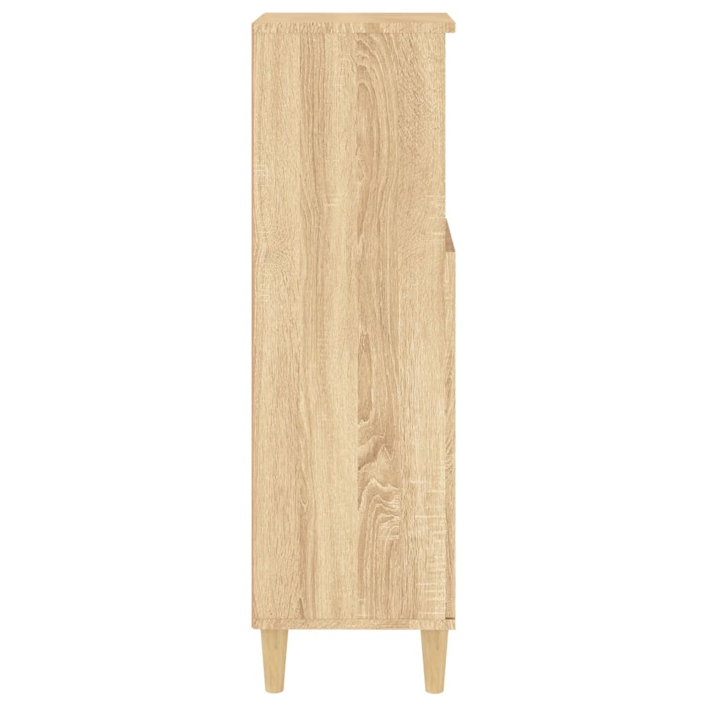 Badschrank Sonoma-Eiche 30x30x100 cm Holzwerkstoff