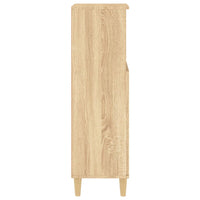 Thumbnail for Badschrank Sonoma-Eiche 30x30x100 cm Holzwerkstoff