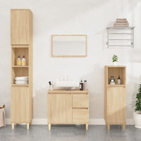 Thumbnail for Badschrank Sonoma-Eiche 30x30x100 cm Holzwerkstoff