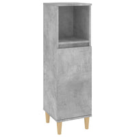 Thumbnail for Badschrank Betongrau 30x30x100 cm Holzwerkstoff