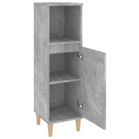 Thumbnail for Badschrank Betongrau 30x30x100 cm Holzwerkstoff