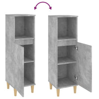 Thumbnail for Badschrank Betongrau 30x30x100 cm Holzwerkstoff