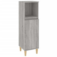 Thumbnail for Badschrank Grau Sonoma 30x30x100 cm Holzwerkstoff