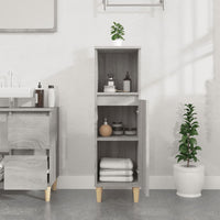 Thumbnail for Badschrank Grau Sonoma 30x30x100 cm Holzwerkstoff