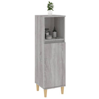 Thumbnail for Badschrank Grau Sonoma 30x30x100 cm Holzwerkstoff