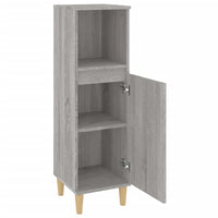 Thumbnail for Badschrank Grau Sonoma 30x30x100 cm Holzwerkstoff