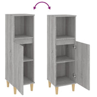 Thumbnail for Badschrank Grau Sonoma 30x30x100 cm Holzwerkstoff