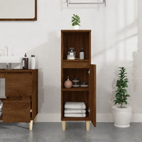Thumbnail for Badschrank Braun Eichen-Optik 30x30x100 cm Holzwerkstoff
