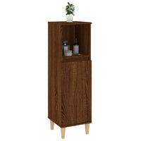 Thumbnail for Badschrank Braun Eichen-Optik 30x30x100 cm Holzwerkstoff