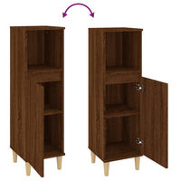 Thumbnail for Badschrank Braun Eichen-Optik 30x30x100 cm Holzwerkstoff