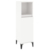 Thumbnail for Badschrank Weiß 30x30x100 cm Holzwerkstoff