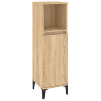 Thumbnail for Badschrank Sonoma-Eiche 30x30x100 cm Holzwerkstoff
