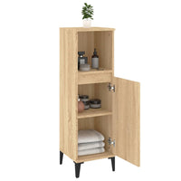 Thumbnail for Badschrank Sonoma-Eiche 30x30x100 cm Holzwerkstoff