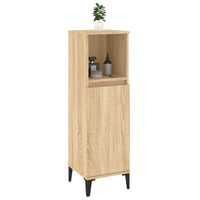 Thumbnail for Badschrank Sonoma-Eiche 30x30x100 cm Holzwerkstoff