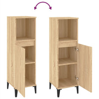 Thumbnail for Badschrank Sonoma-Eiche 30x30x100 cm Holzwerkstoff