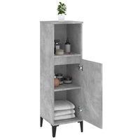 Thumbnail for Badschrank Betongrau 30x30x100 cm Holzwerkstoff