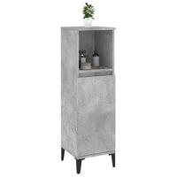 Thumbnail for Badschrank Betongrau 30x30x100 cm Holzwerkstoff