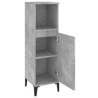 Thumbnail for Badschrank Betongrau 30x30x100 cm Holzwerkstoff