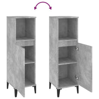 Thumbnail for Badschrank Betongrau 30x30x100 cm Holzwerkstoff
