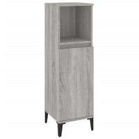 Thumbnail for Badschrank Grau Sonoma 30x30x100 cm Holzwerkstoff