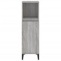 Thumbnail for Badschrank Grau Sonoma 30x30x100 cm Holzwerkstoff