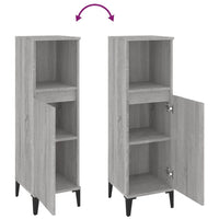 Thumbnail for Badschrank Grau Sonoma 30x30x100 cm Holzwerkstoff