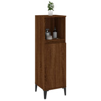 Thumbnail for Badschrank Braun Eichen-Optik 30x30x100 cm Holzwerkstoff