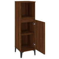 Thumbnail for Badschrank Braun Eichen-Optik 30x30x100 cm Holzwerkstoff