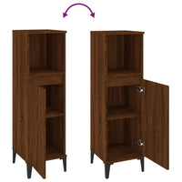Thumbnail for Badschrank Braun Eichen-Optik 30x30x100 cm Holzwerkstoff