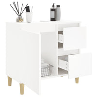 Thumbnail for Badschrank Weiß 65x33x60 cm Holzwerkstoff