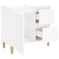 Thumbnail for Badschrank Weiß 65x33x60 cm Holzwerkstoff