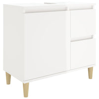 Thumbnail for Badschrank Hochglanz-Weiß 65x33x60 cm Holzwerkstoff