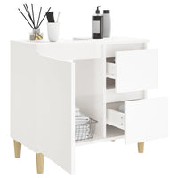 Thumbnail for Badschrank Hochglanz-Weiß 65x33x60 cm Holzwerkstoff