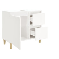 Thumbnail for Badschrank Hochglanz-Weiß 65x33x60 cm Holzwerkstoff