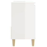 Thumbnail for Badschrank Hochglanz-Weiß 65x33x60 cm Holzwerkstoff